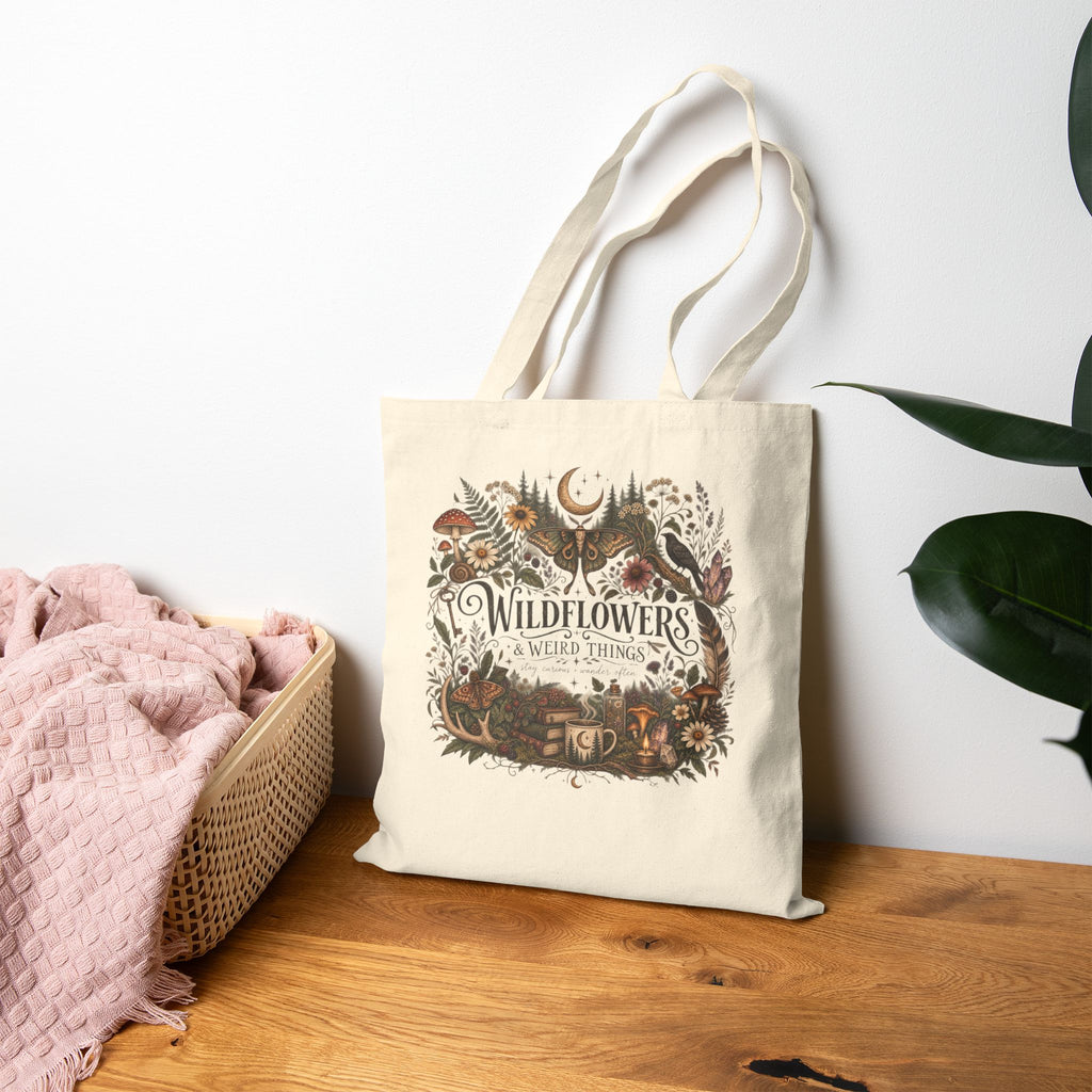 Wildflowers & Weird Things Tote Bag