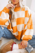 Cozy Checkered Oversized Sweater