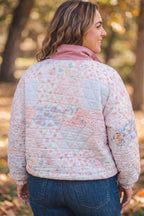Blush & Cozy Quilted Sweatshirt