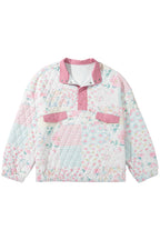 Blush & Cozy Quilted Sweatshirt