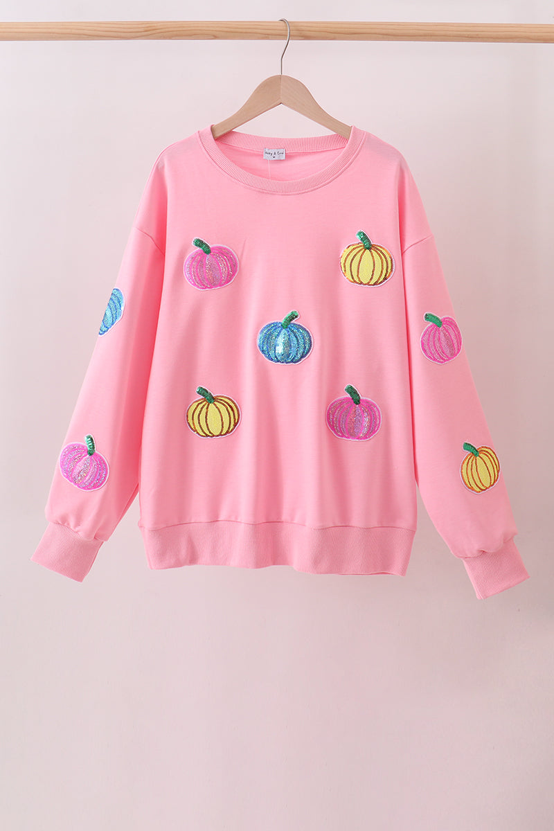 Pumpkin Sparkle Mama & Me Sweatshirt