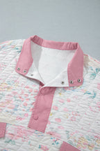 Blush & Cozy Quilted Sweatshirt