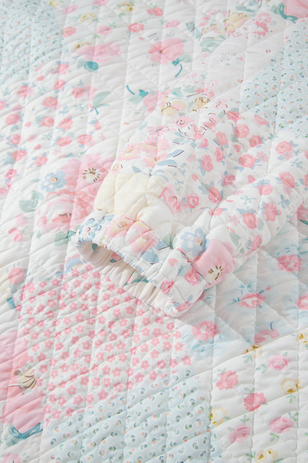 Blush & Cozy Quilted Sweatshirt