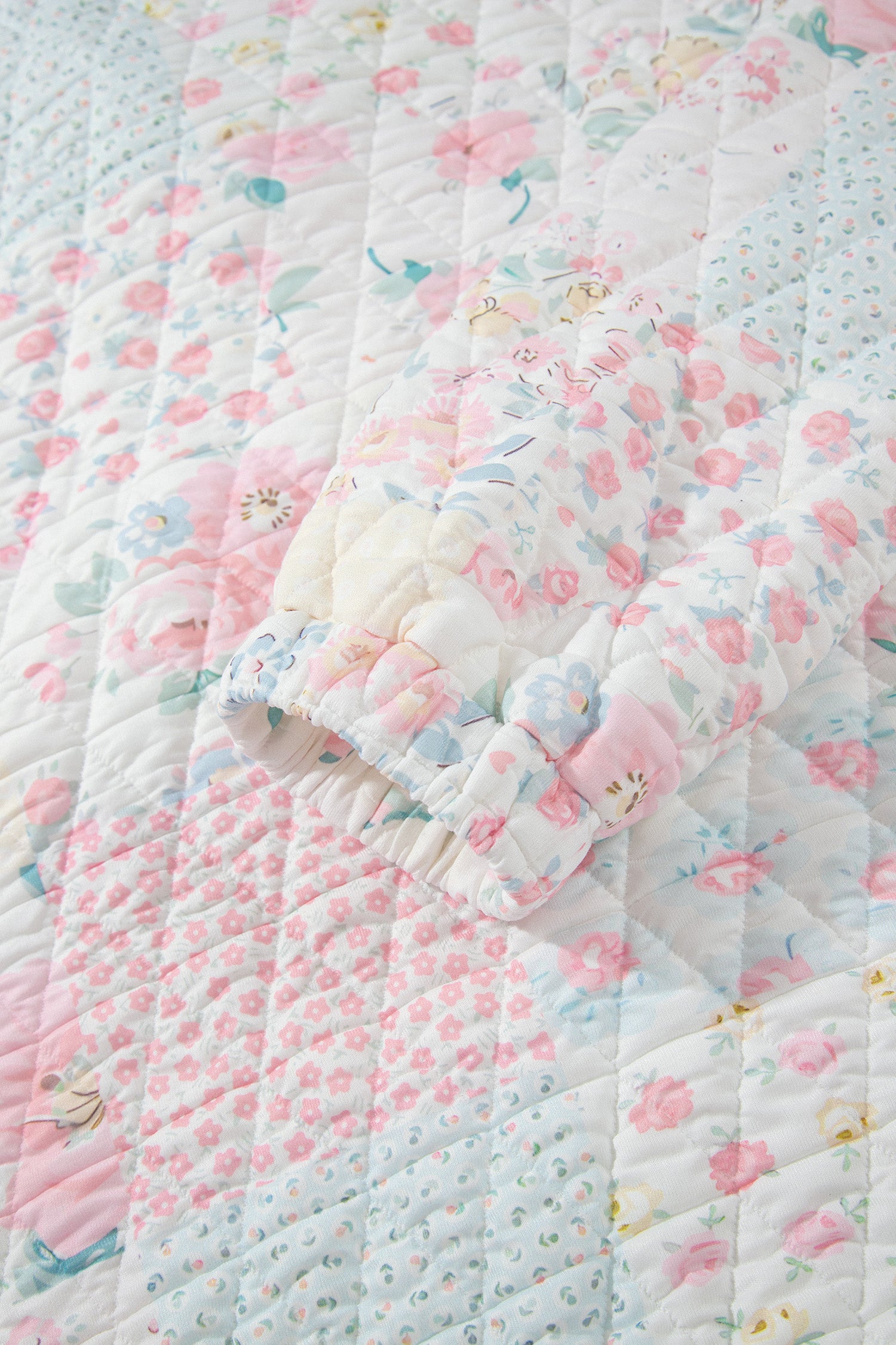 Blush & Cozy Quilted Sweatshirt